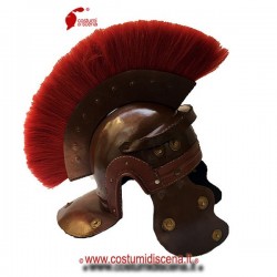 Roman imperial helmet in genuine leather