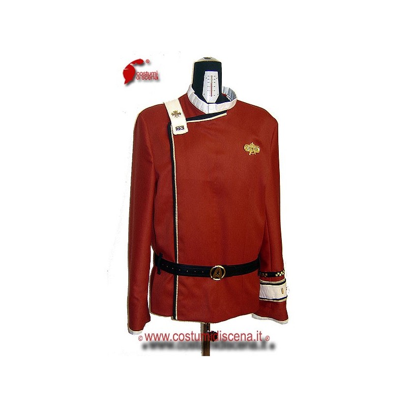 Disfraz de utilería para Star Trek Wrath of Khan la flota Rojo Uniforme Para Halloween