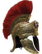 Leather roman helmets: general's and soldier's helmet, for sale